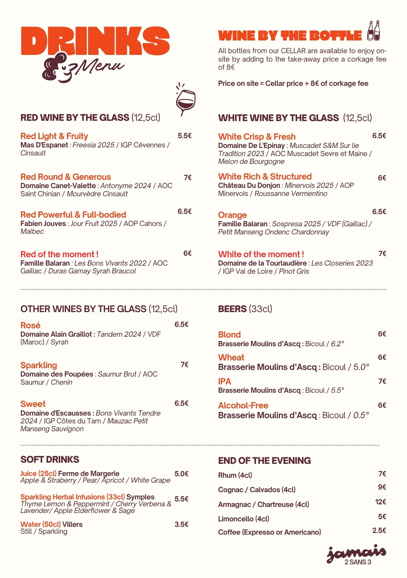 Drinks menu (EN)