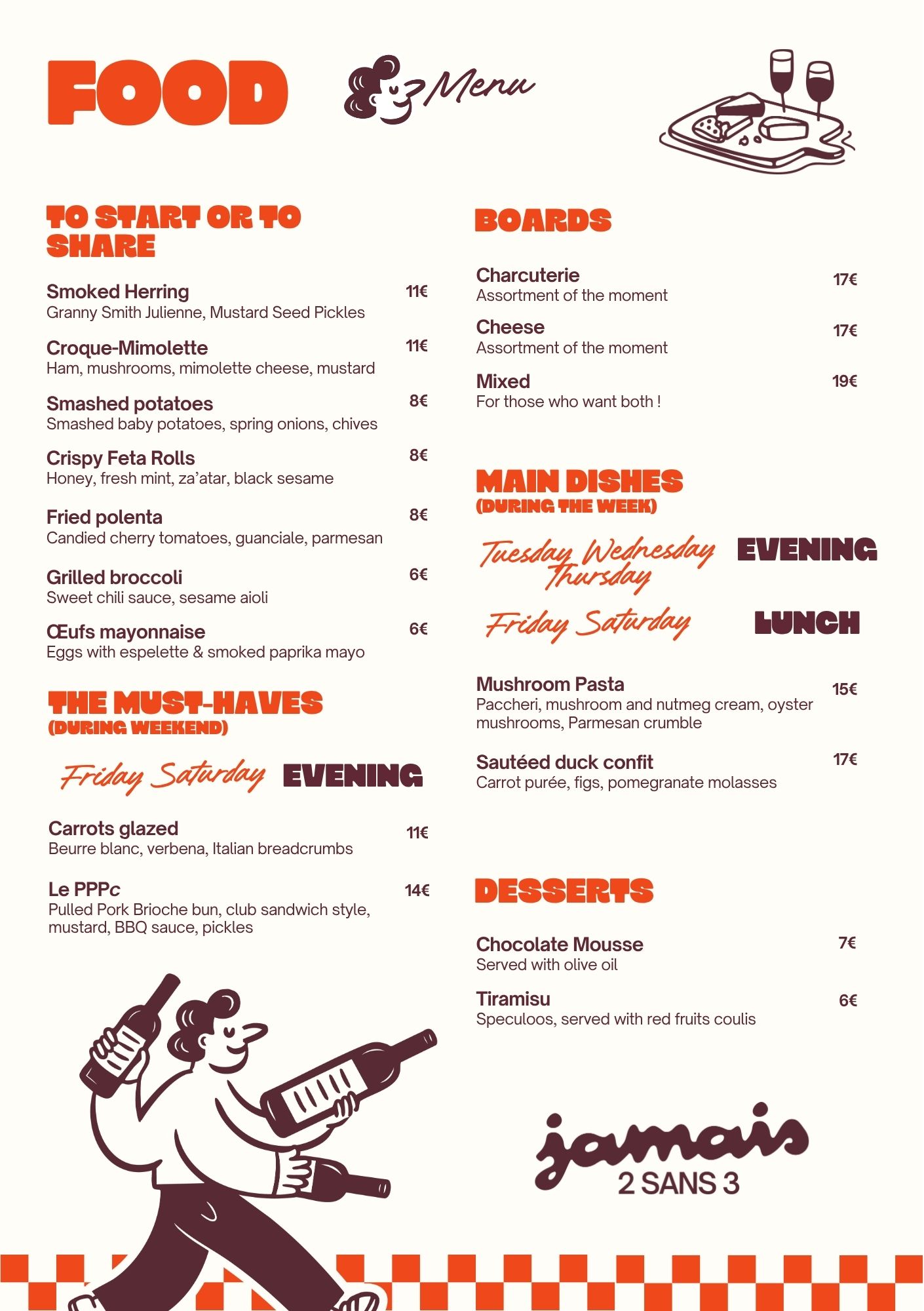 Food menu (EN)